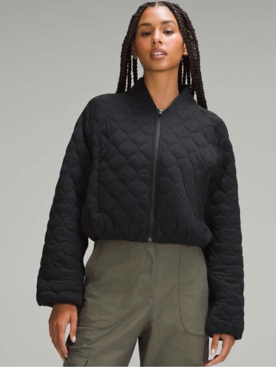 lululemon athletica Jackets & Blazers - lululemon athletica Quilted Bomber Jacket - Black